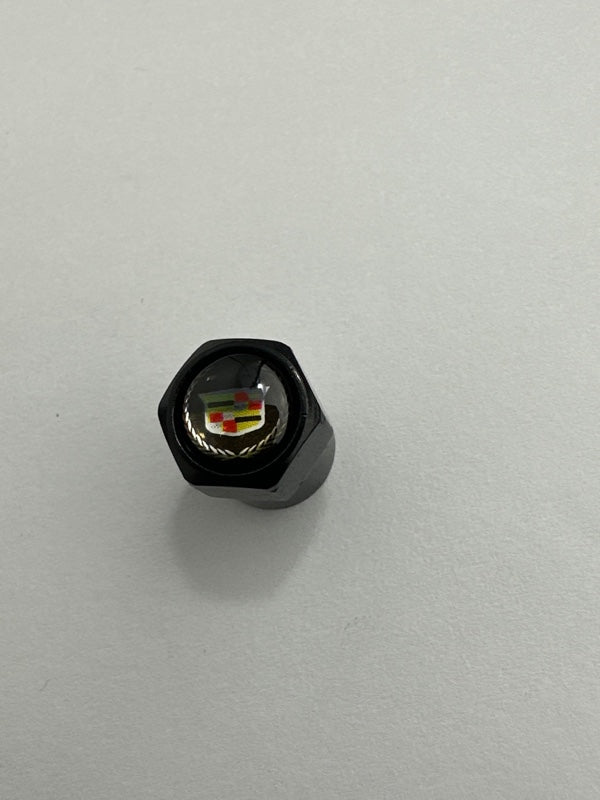 Set of 4 Universal Cadillac Black Wheel Stem Air Valve Caps E1EA0b59B