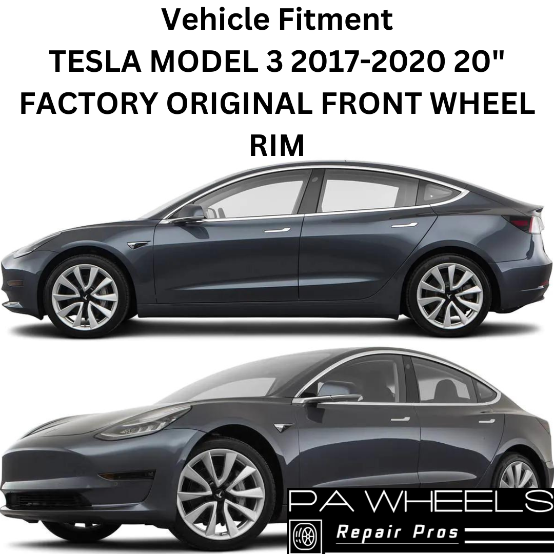 TESLA MODEL 3 2017-2020 20" FACTORY OEM FRONT WHEEL RIM 96318 104422700D