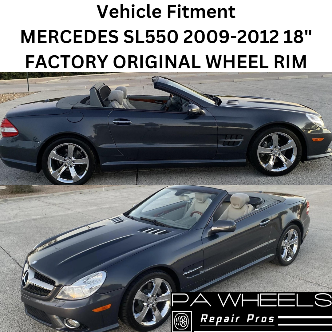 MERCEDES SL550 2009-2012 18" FACTORY ORIGINAL WHEEL RIM 85076 A2304014002