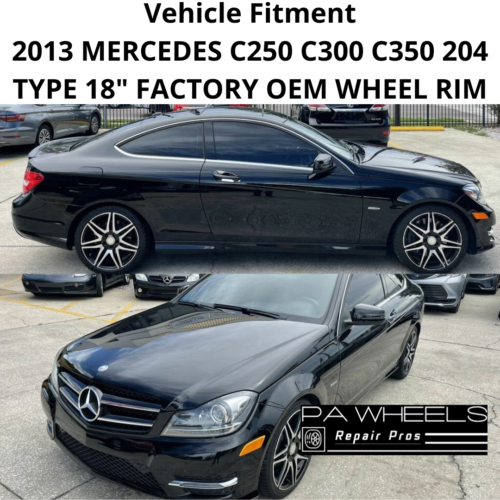 MERCEDES C-CLASS 2013-2015 18" FACTORY OEM REAR WHEEL RIM 85270 A2044010704