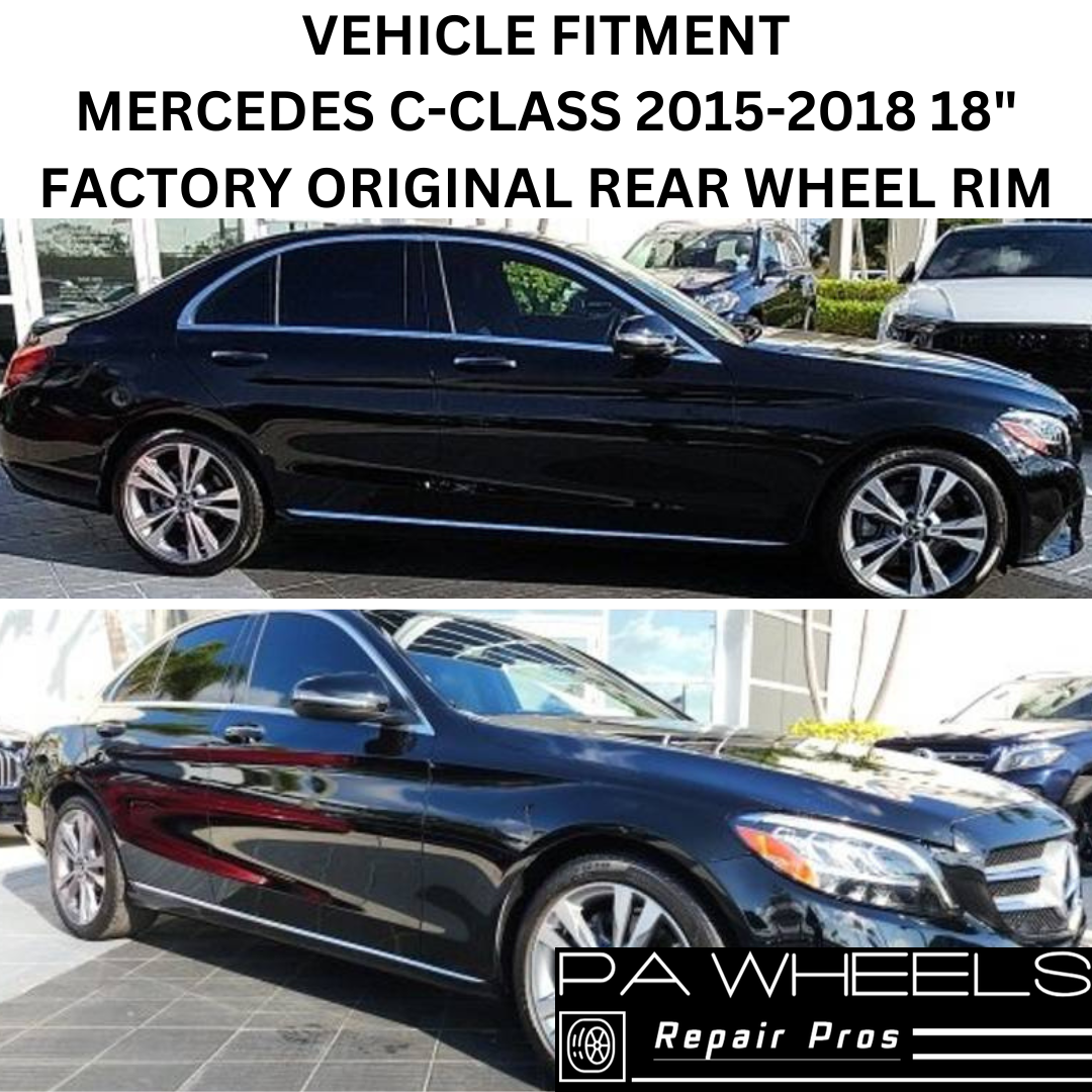 MERCEDES C-CLASS 2015-2018 18" FACTORY OEM REAR WHEEL RIM 85371 A2054012902