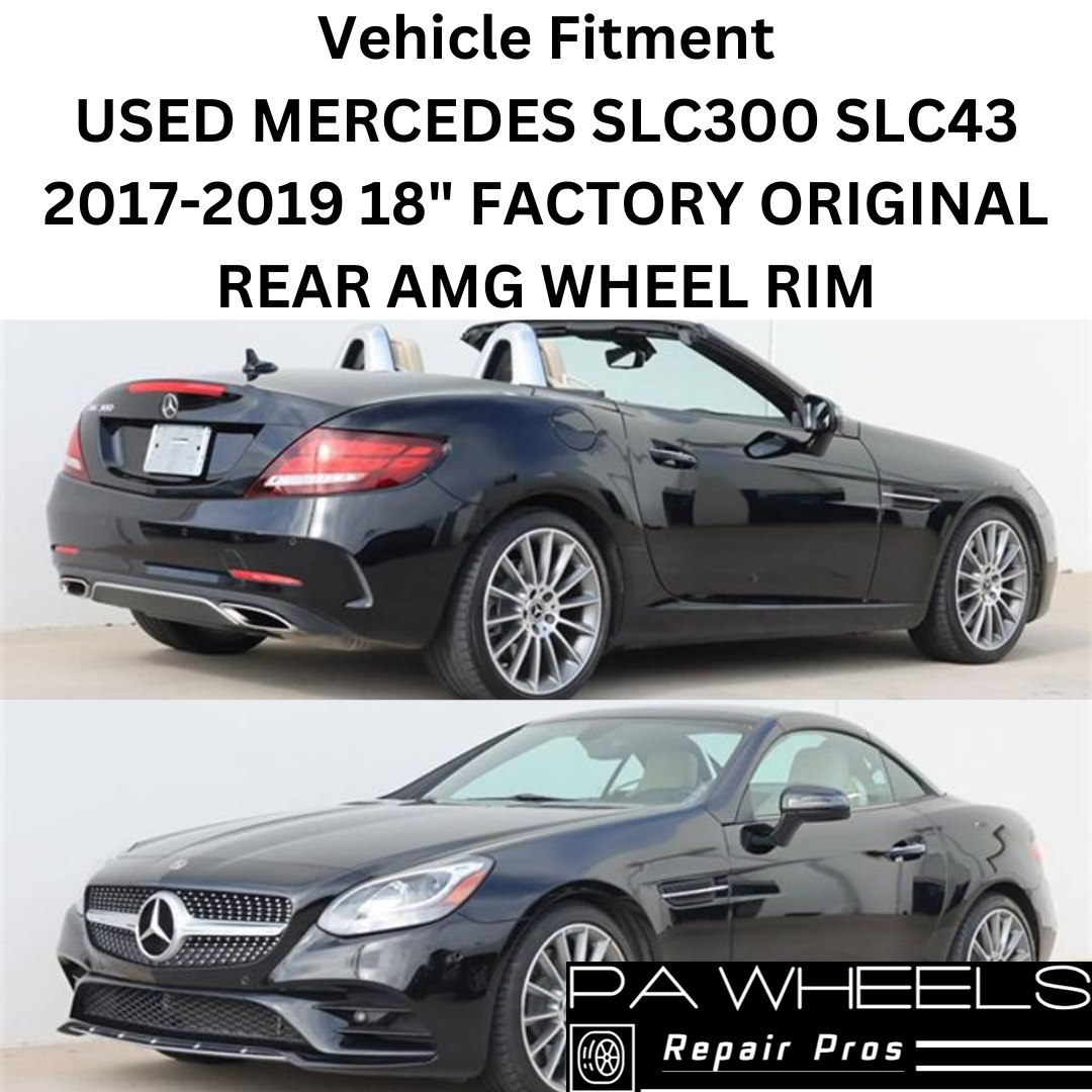 USED MERCEDES SLC300 SLC43 2017 2018 2019 18" FACTORY ORIGINAL REAR AMG WHEEL RIM