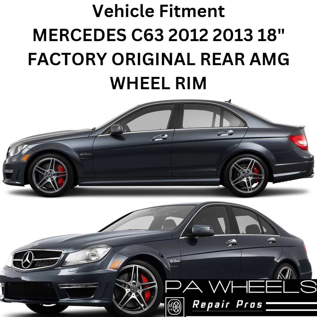 MERCEDES C63 2012 2013 18" FACTORY OEM REAR AMG WHEEL RIM 85222 A2044019502