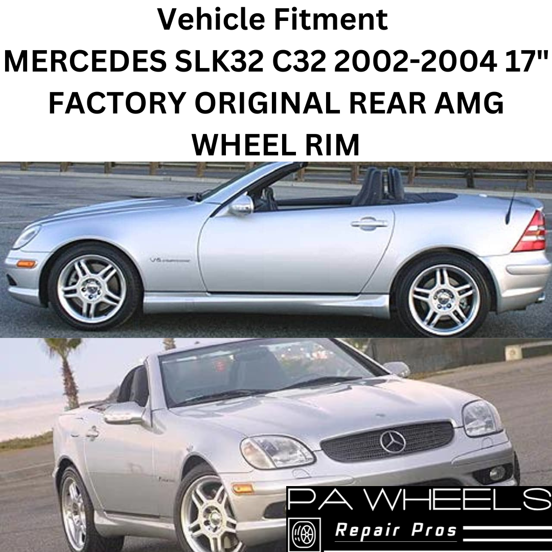 MERCEDES SLK32 C32 2002-2004 17" FACTORY OEM REAR WHEEL RIM 65263 A1704012102