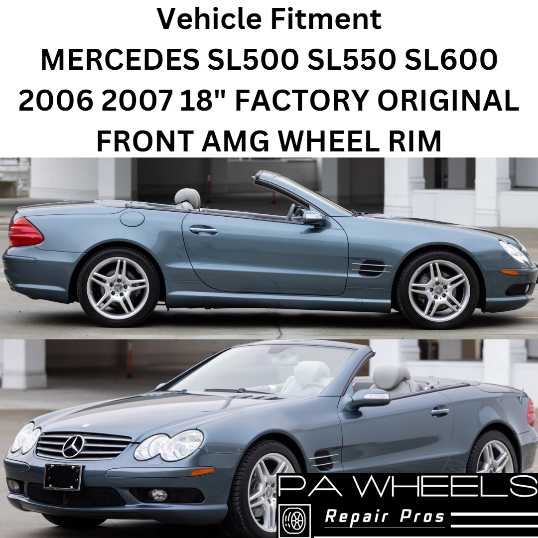 MERCEDES SL500 SL550 SL600 2006 2007 18" FACTORY ORIGINAL FRONT AMG WHEEL RIM