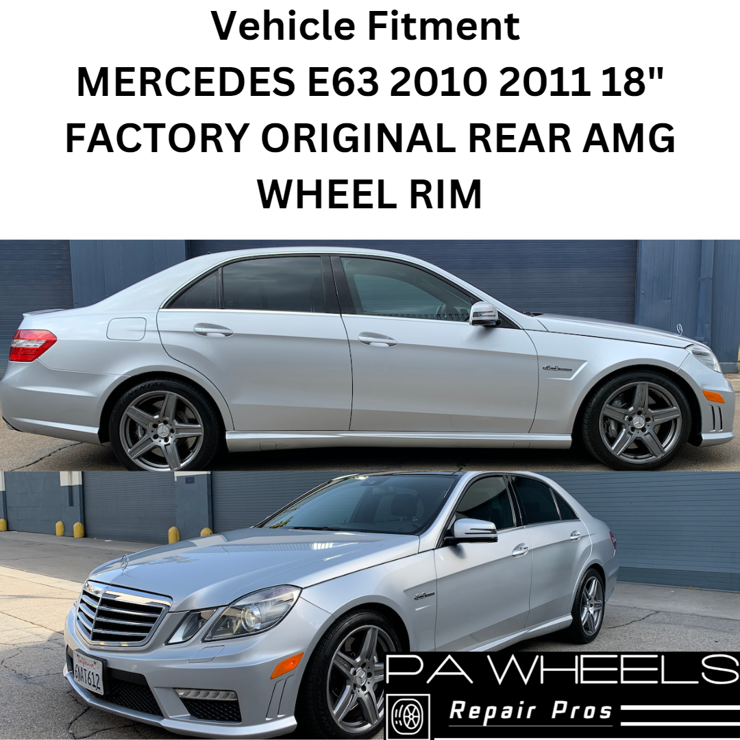 MERCEDES E63 AMG 2010 2011 18" FACTORY ORIGINAL REAR WHEEL RIM 85134 A2124012602