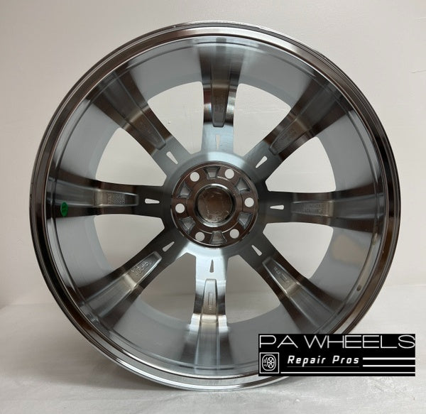 CADILLAC ESCALADE, ESCALADE ESV, ESCALADE EXT 2009 2010 2011 2012 2013 2014 22 INCH ALLOY RIM WHEEL FACTORY OEM 5409 88965249 Manufacturer Part Number: 88965249 Hollander Number: 5409 Condition: "This is used wheel and may have some cosmetic imperfections, please ask for the actual picture" Finish: CHROME Size: 22" x 9" Bolts: 6x5.5 Offset: 31mm Position: UNIVERSAL