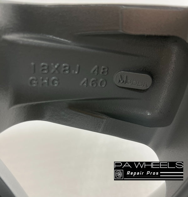 PONTIAC GTO 2004 2005 2006 2007 18 INCH ALLOY RIM WHEEL FACTORY OEM 6571 6593 92162270 92162271 Manufacturer Part Number: 92162270; 92162271 Hollander Number: 6571-6593 Condition: Remanufactured to Original Factory Condition Finish: Gloss Black Size: 18" x 8" Bolts: 5x120mm Offset: 48 mm Position: UNIVERSAL