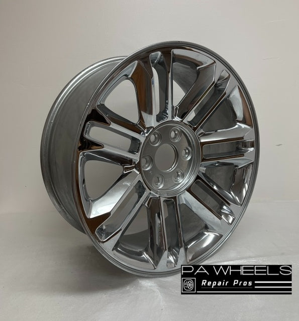 CADILLAC ESCALADE, ESCALADE ESV, ESCALADE EXT 2007 2008 2009 2010 2011 2012 2013 2014 22 INCH ALLOY RIM WHEEL FACTORY OEM 5358 9597482 9597224 Manufacturer Part Number: 9597482; 9597224 Hollander Number: 5358 Condition: "This is used wheel and may have some cosmetic imperfections, please ask for the actual picture" Finish: CHROME Size: 22" x 9" Bolts: 6x5.5 Offset: 31 Position: UNIVERSAL