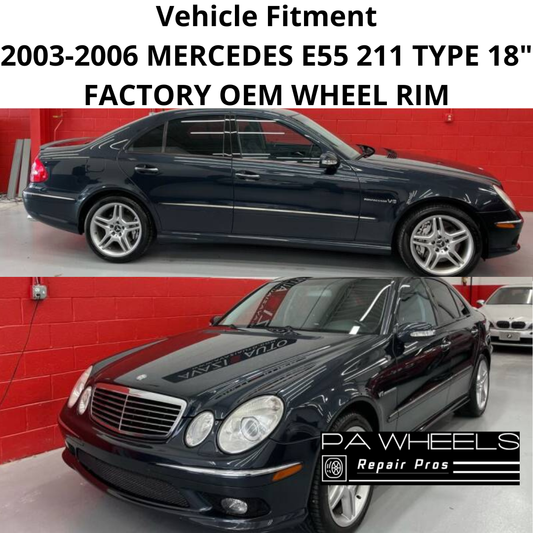MERCEDES E55 2003-2006 18" FACTORY OEM FRONT AMG WHEEL RIM 65316 A2114012602