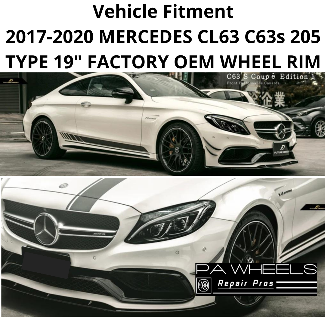 MERCEDES C63 C63s 2017-2020 19" FACTORY OEM REAR AMG WHEEL RIM 85523 A2054016000