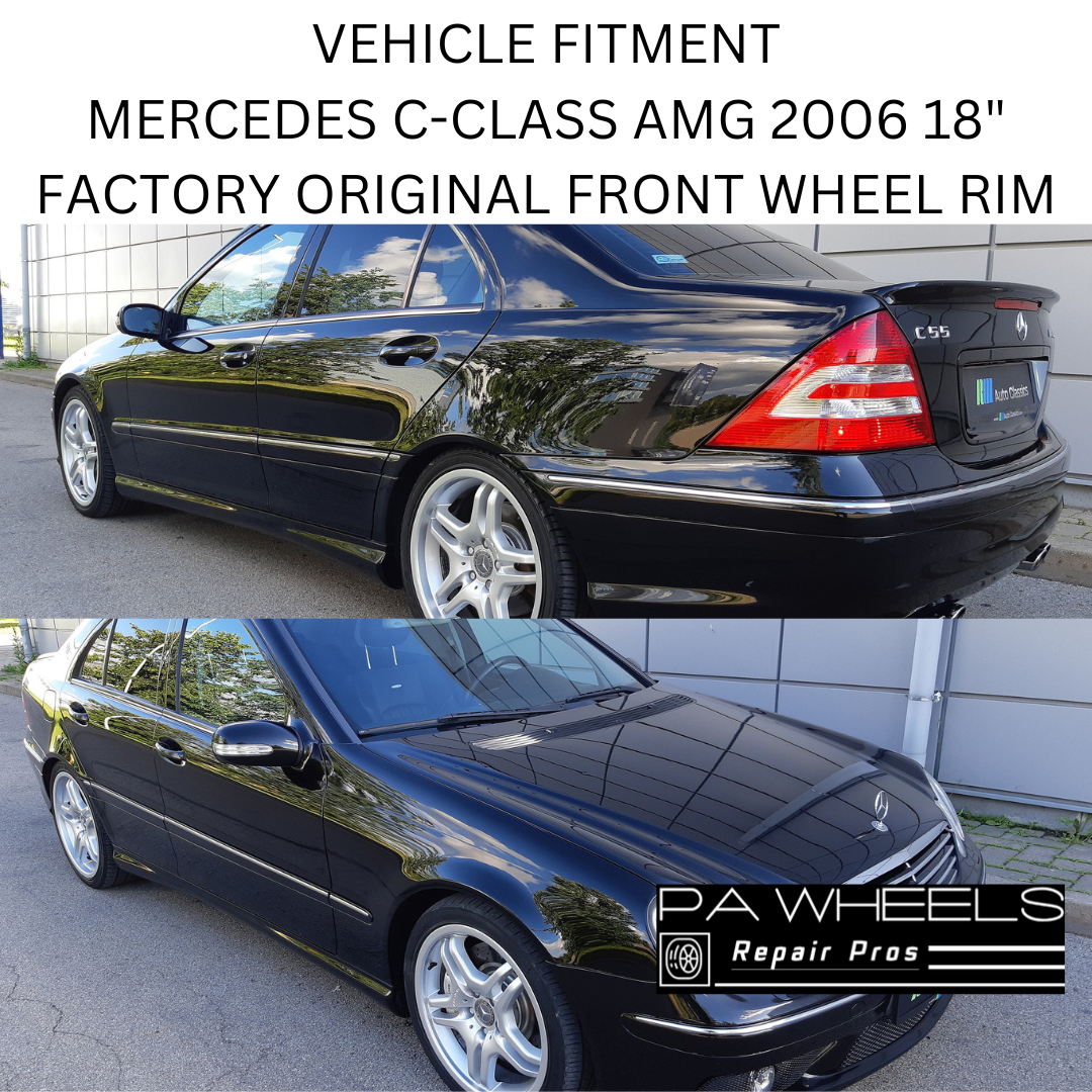 MERCEDES C-CLASS AMG 2006 18" FACTORY OEM FRONT WHEEL RIM 65383 A2034014102