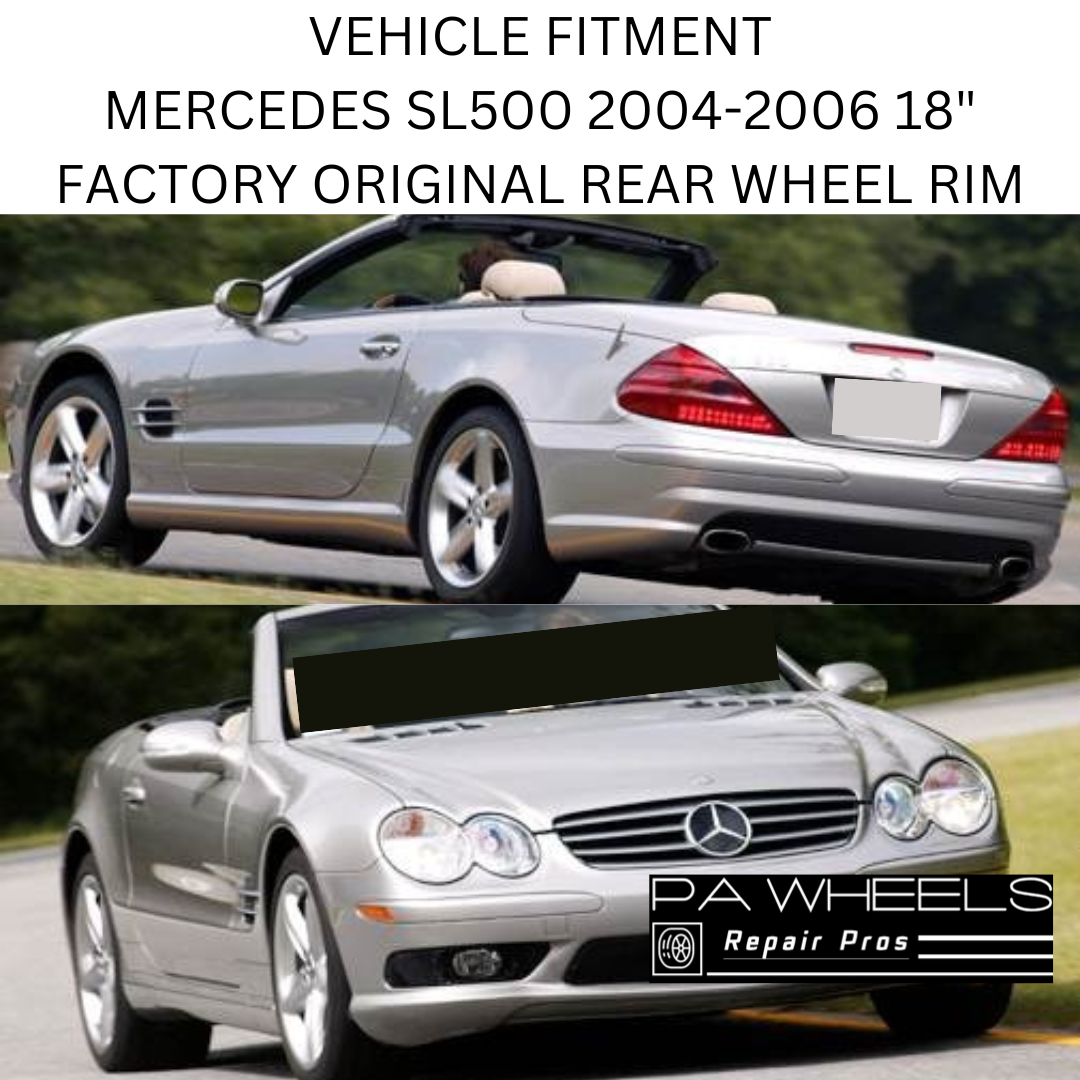 MERCEDES SL500 2004 2005 2006 18" FACTORY ORIGINAL REAR WHEEL RIM