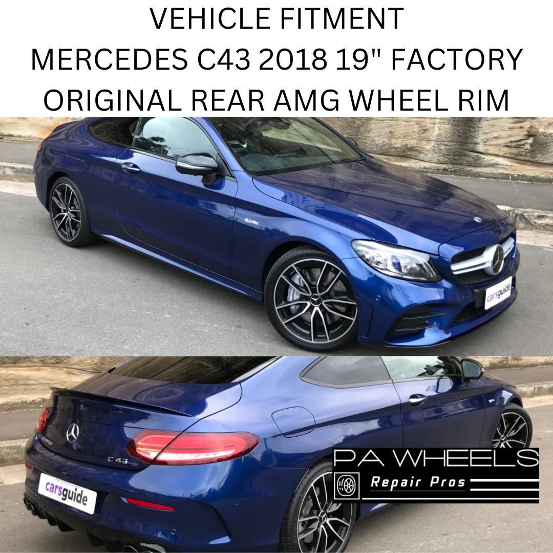 MERCEDES C43 2018 19" FACTORY OEM AMG REAR WHEEL RIM 85699 aka 96387 A2054010801