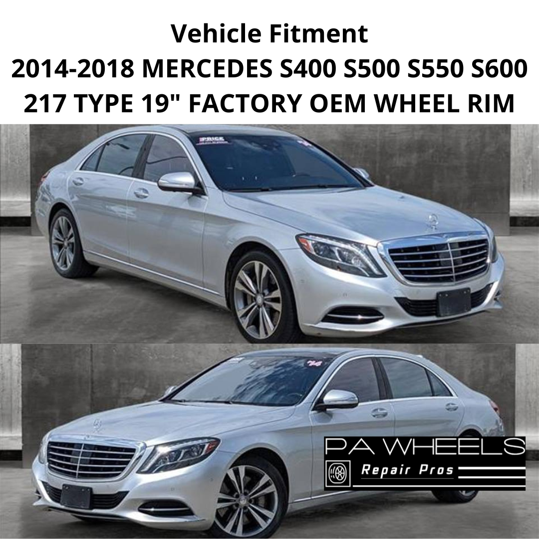 MERCEDES BENZ S400 S500 S550 S600 2014 - 2018 19 INCH ALLOY RIM WHEEL FACTORY OEM 85349 A2224011302