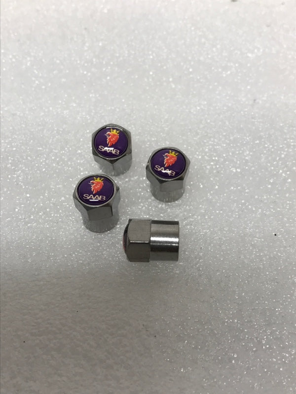 Set of 4 SAAB TIRE VALVES FOR CAR 18ad1d92