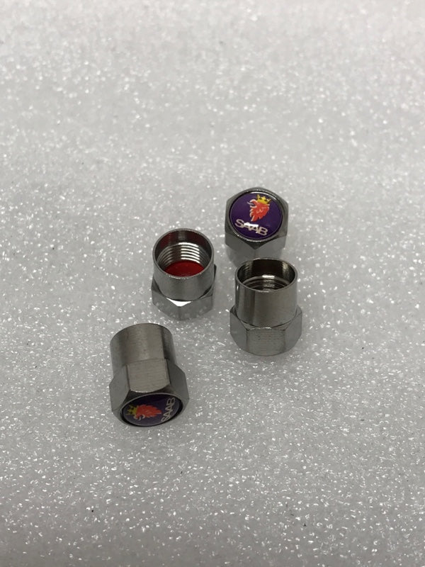 Set of 4 SAAB TIRE VALVES FOR CAR 18ad1d92
