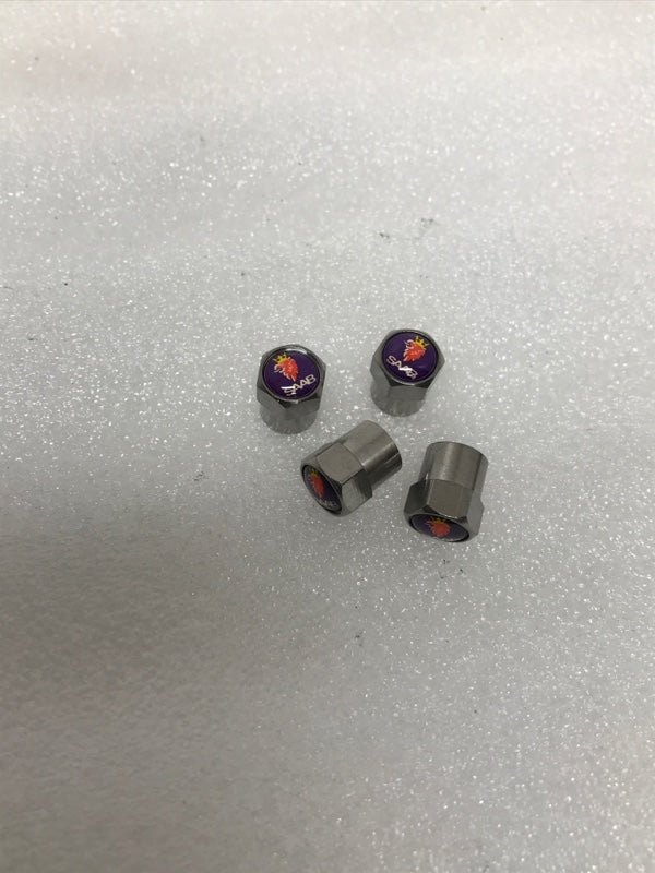Set of 4 SAAB TIRE VALVES FOR CAR 18ad1d92