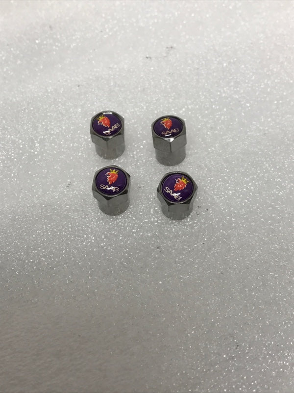 Set of 4 SAAB TIRE VALVES FOR CAR 18ad1d92