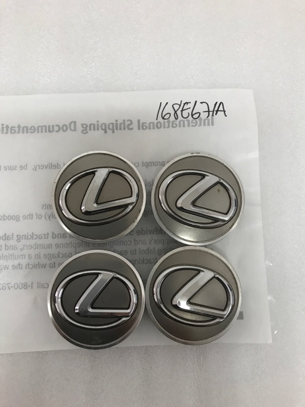 Set of 4 Lexus Aluminum Wheel Rim Center Caps 168e671a