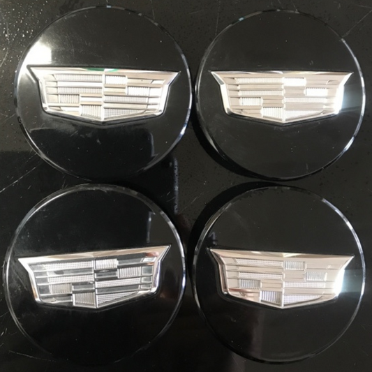 Set of 4 Cadillac Black Wheel Hub Center Cap 9597375 ed92511a