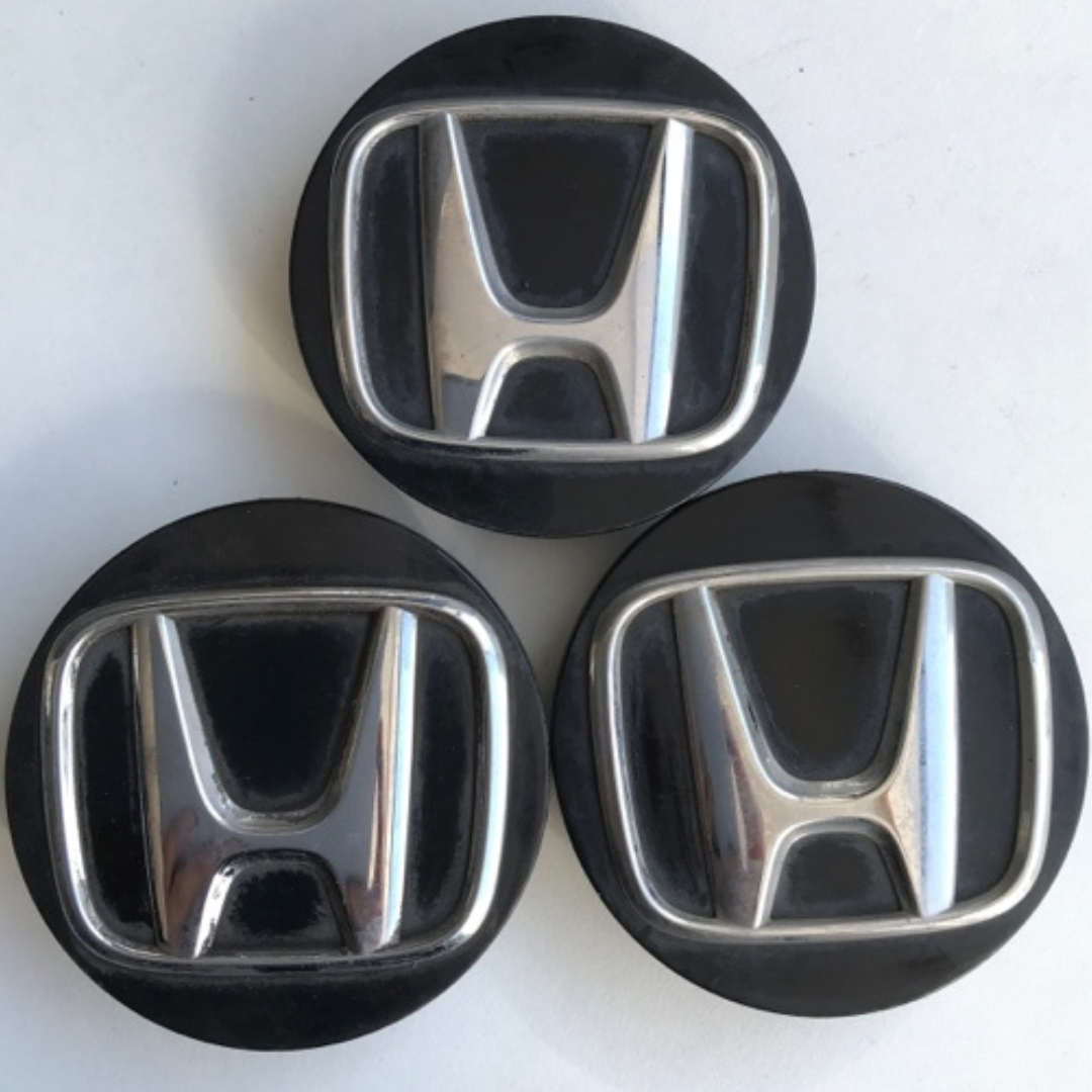 Set of 3 Honda Center Caps 44732 TVA-A 60mm 237d4a8f