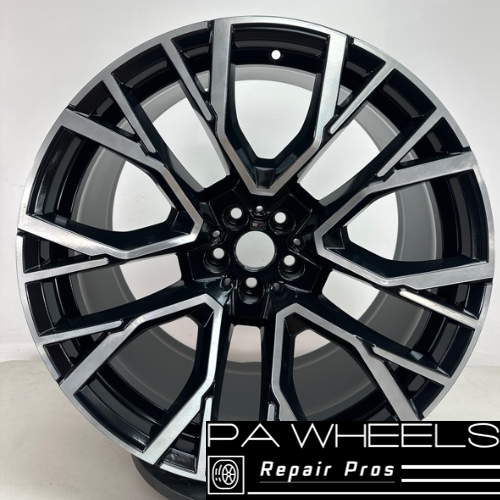 BMW X5 X6 2020 - 2022 86244 36118090796 OEM wheel rim 21x10.5 FRONT CNC Black