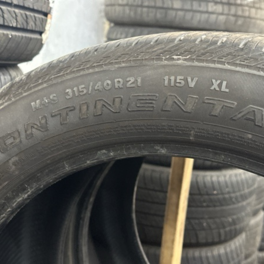 SET OF 2 CONTINENTAL CROSS CONTACT LX SPORT 315/40/21 TIRES  b7be1e99