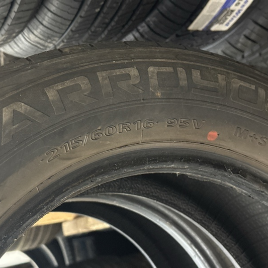 SET OF 2 ARROYO ECO PRO A/S 215/60/16 TIRES 8b8a5d92
