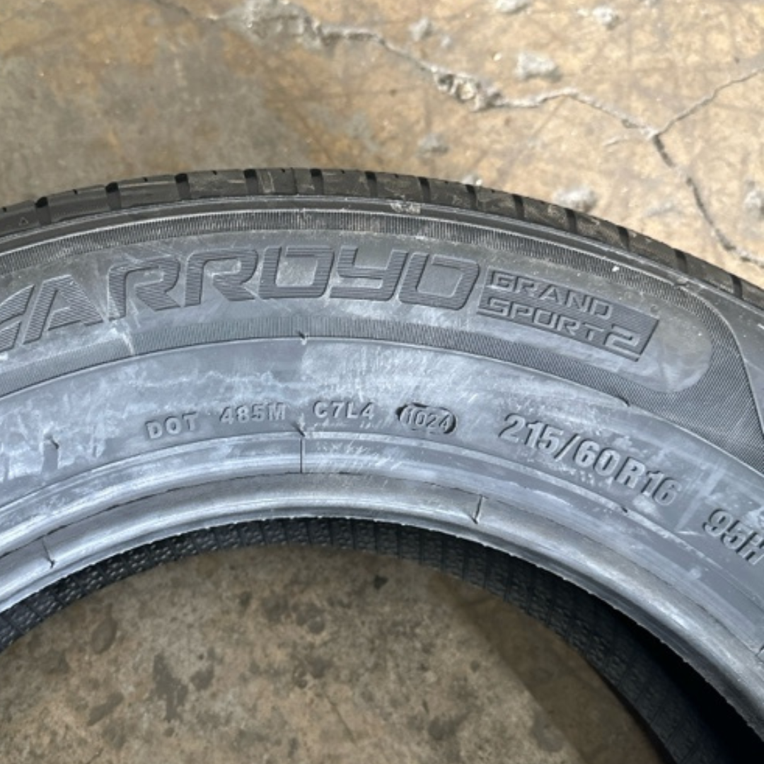 Set of 2 ARROYO GRAND SPORT 215/60/16 Tires 0cf9079c