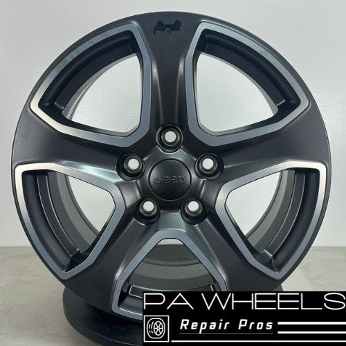 Jeep Wrangler JL 9217 Dark Grey Polished Satin OEM Wheel Rim 5VH24TRMAA