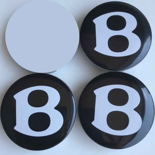 Set of 3 Bentley Black Wheel Center Cap PA6.6 M30 ae200937