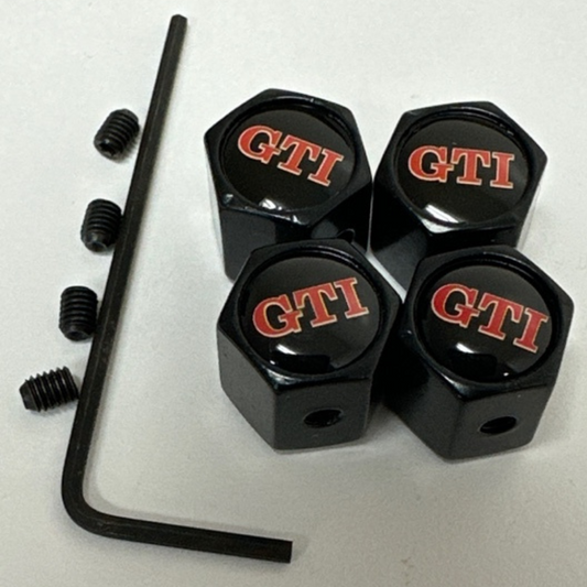 Set of 4  GTI Valve Caps 1f3a4478