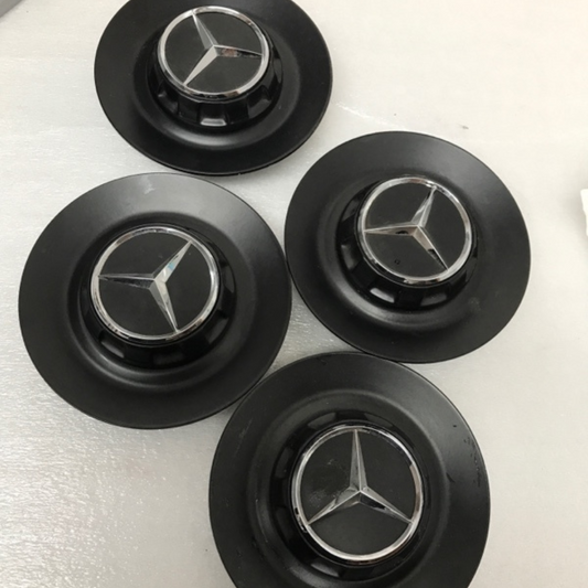 Set of 4 Mercedes Benz Wheel Center Caps A0004001100 2911b003
