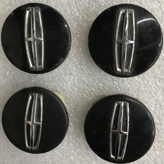 Set of 4 Lincoln Black Wheel Center Caps DPSC-1A096-AA 29a3a6cf