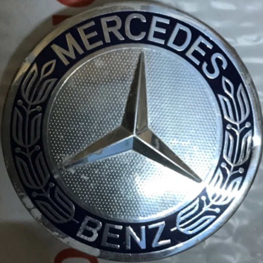 Mercedes 75MM Classic Dark Blue Wheel Center Hub Cap AMG Wreath b48cad67