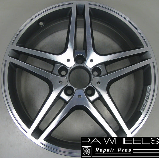 MERCEDES C63 2012-2015 18" FACTORY ORIGINAL FRONT AMG WHEEL RIM