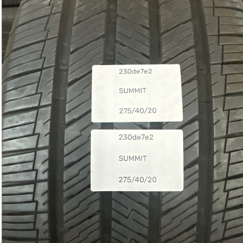 SUMMIT TIRE Used 275/40/20 230de7e2