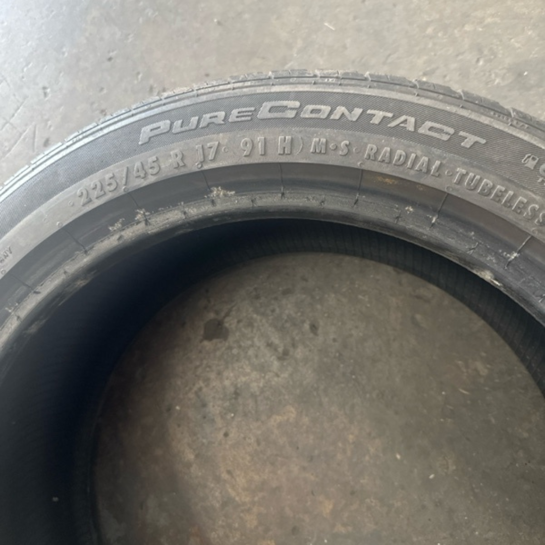 Continental PureContact Size 225/45/17