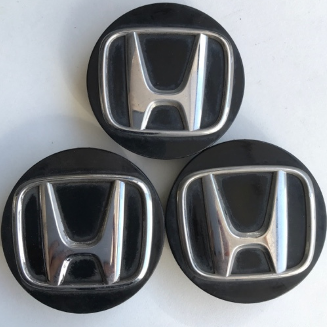 Set of 3 Honda Center Caps 44732 TVA-A 60mm 237d4a8f
