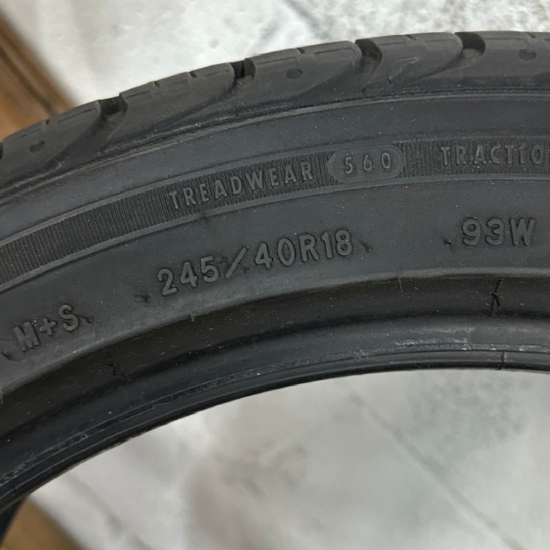 Set of 2 GOOD YEAR EAGLE SPORT 245/40/18 Tires 1fa7532d