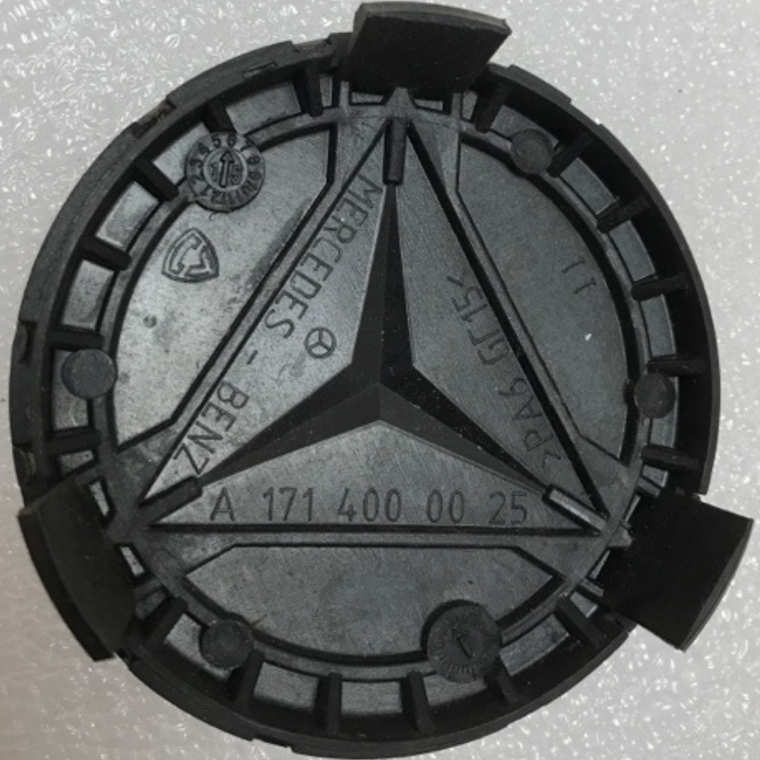 Set of 4 75mm Wheel Center Hub Caps Hubcaps Emblem Logo Dark Blue For Mercedes Benz