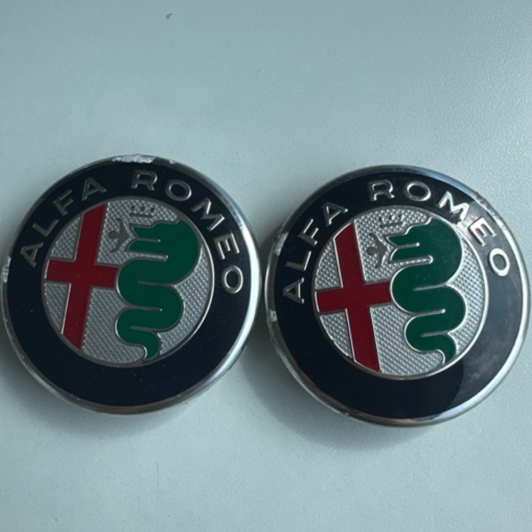 Set of 2 Alfa Romeo Wheel Center Caps Hubcaps Rim Caps 60MM aab06ea1