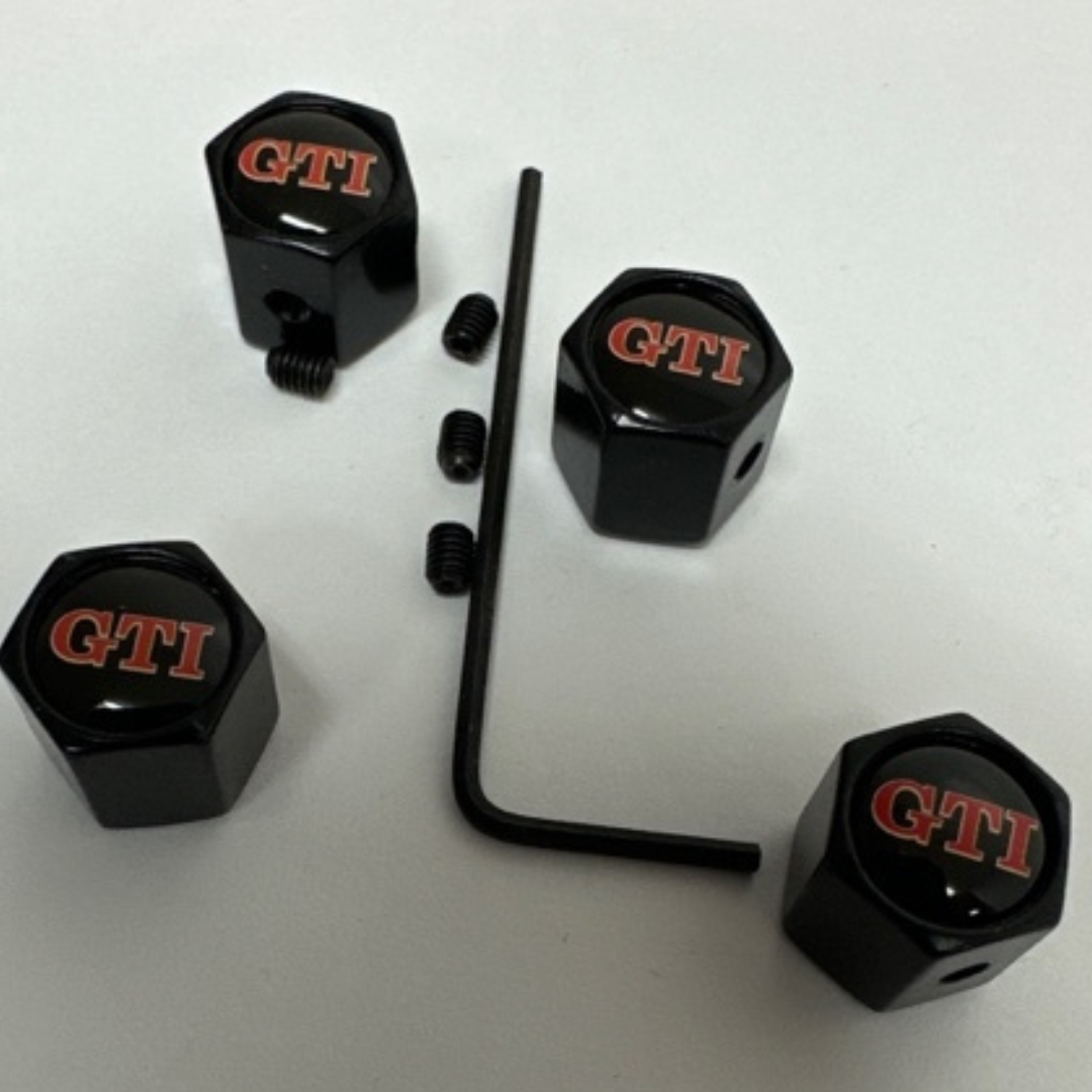 Set of 4  GTI Valve Caps 1f3a4478