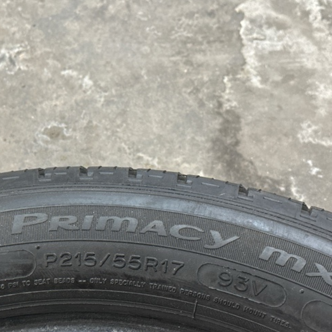 MICHELIN PRIMACY MXV 4 215/55/17 TIRE 945724ed
