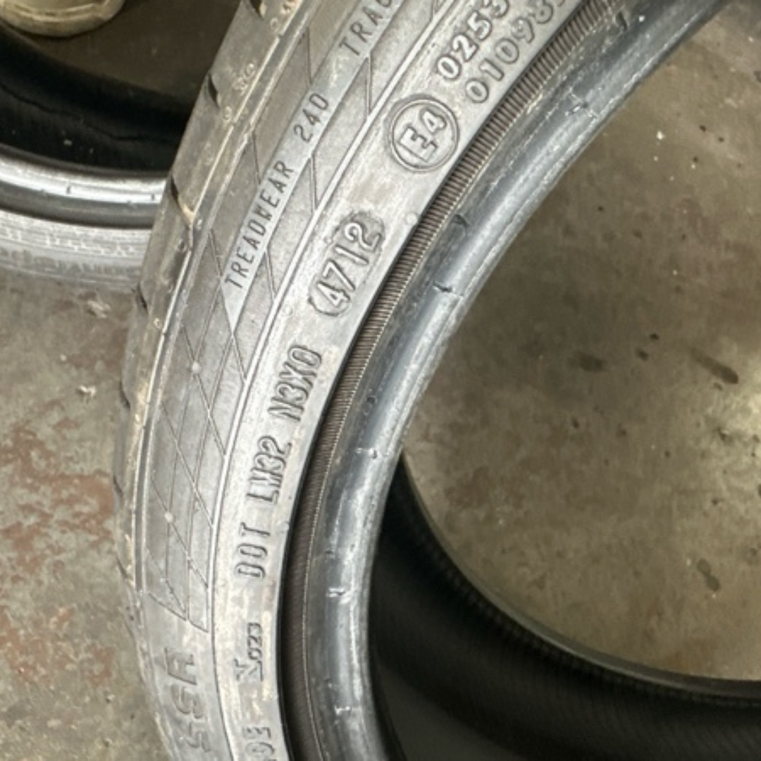 Set of 2 Continental ContiSport Contact RX SSR 255/35/19 Tires 191ec11f