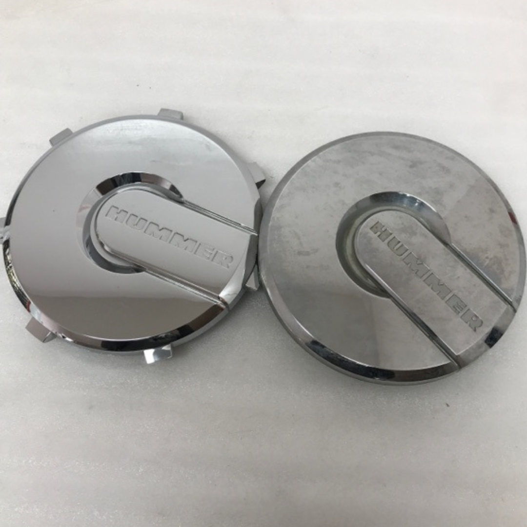 SET OF 2 HUMMER SILVER Center Caps 09596095 62c33cb4