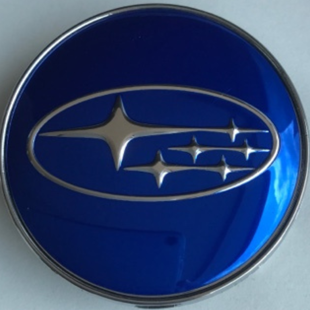 SET OF 2 Subaru Wheel Center Cap Blue 0707711c