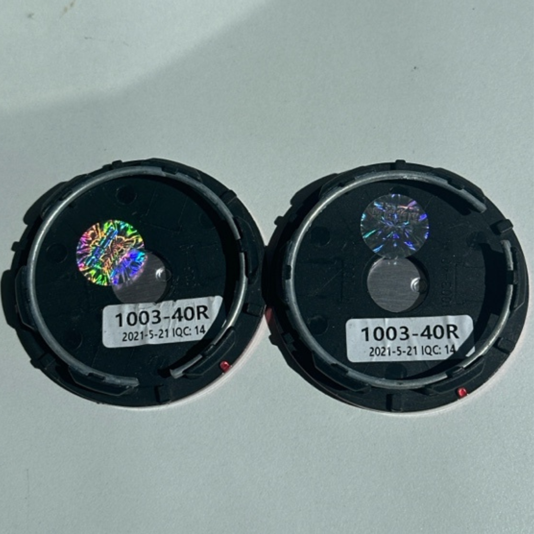 Set of 2 ROTIFORM Red center caps 86fc6417