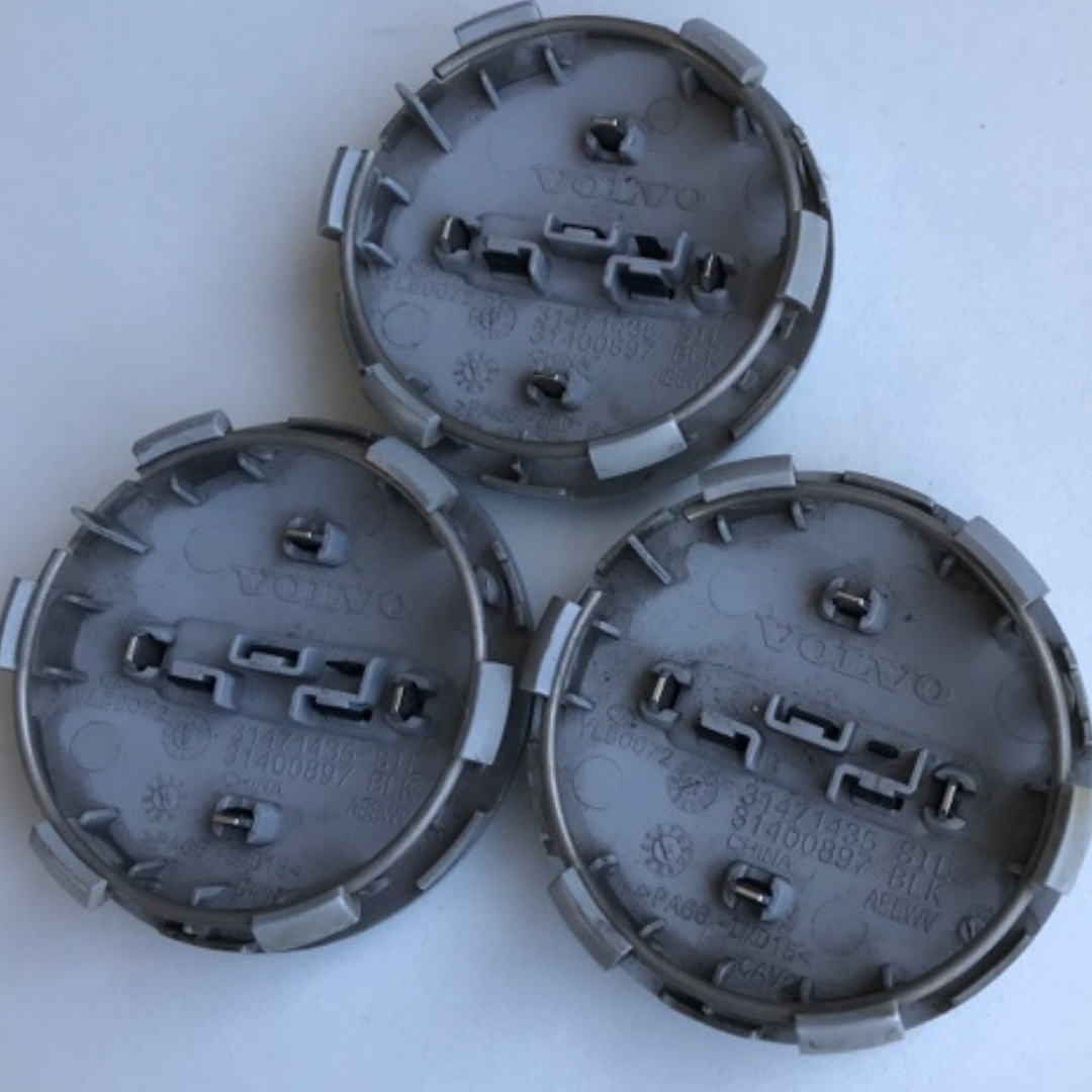 Set of 3 Volvo Wheel Hub Center Cap 31471435 5f9a10a1